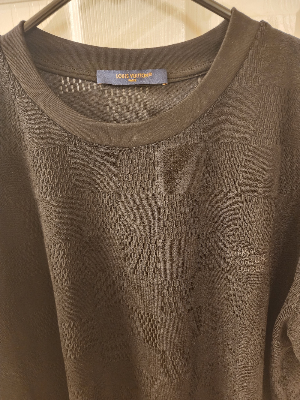 Louis Vuitton Damier Terry Cloth Knit Crewneck T-Shirt - Picture 4 of 10